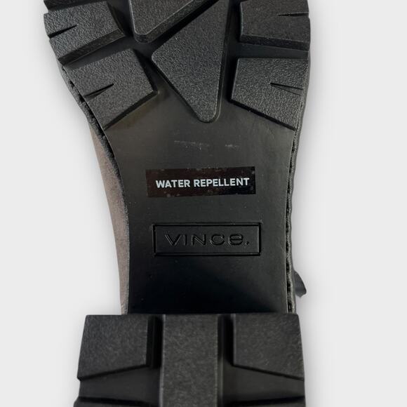 Vince Henderson Suede Ankle Booties Gray Size 9 NEW - Picture 7 of 9